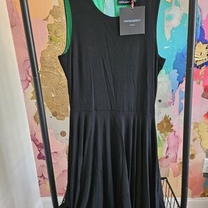 Cynthia Rowley Black Midi Dress